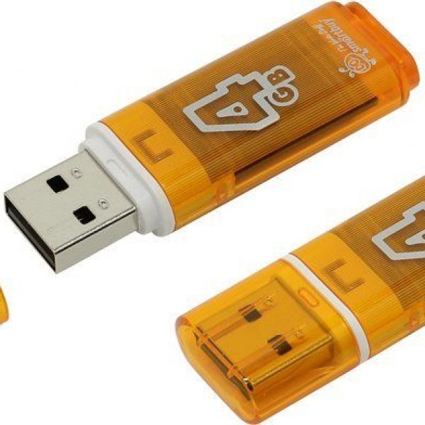 Флеш-накопитель Smart Buy 4GB Glossy (Orange) 2